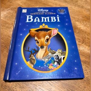 Disney Bambi Keepsake Classic Book - Blue with Gold Accent